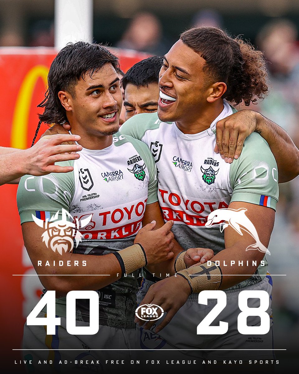 FOXNRL's tweet photo. They looked dead and buried...

But the Raiders once again show they've got ticker 🤝

STORY 👉 https://t.co/7HHZdIm6iQ https://t.co/puibSQUQfn