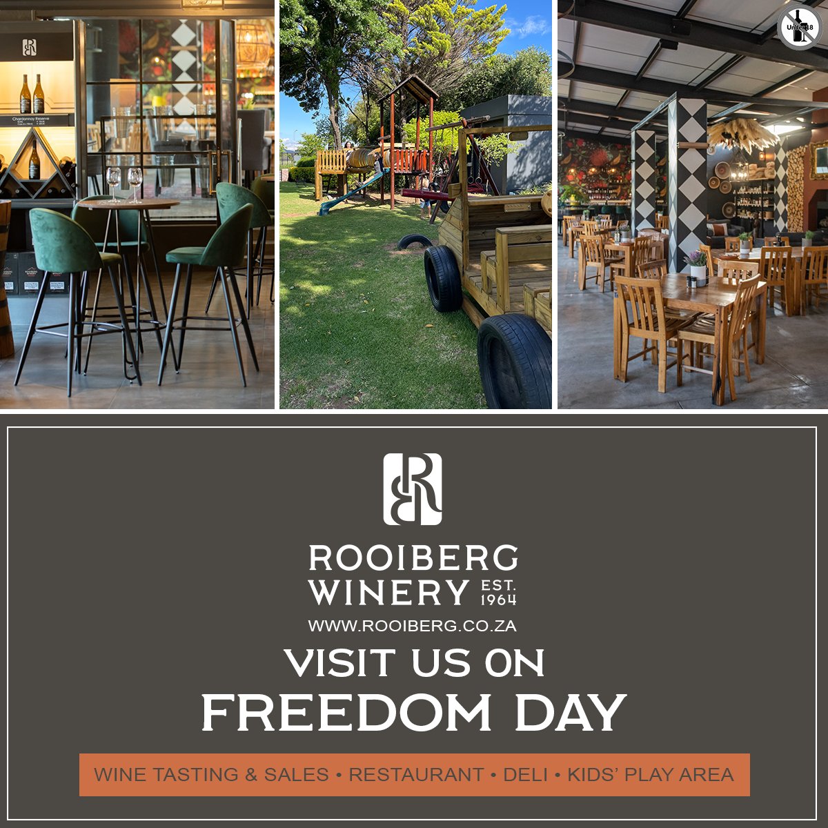 🇿🇦 Celebrate Freedom Day the Rooiberg way!
Sip, savour, and celebrate South Africa with us!

#RooibergWines #FreedomDay #RedChairBistro #VisitRobertson #CelebrateLocal #SouthAfricanWine #FreedomToEnjoy