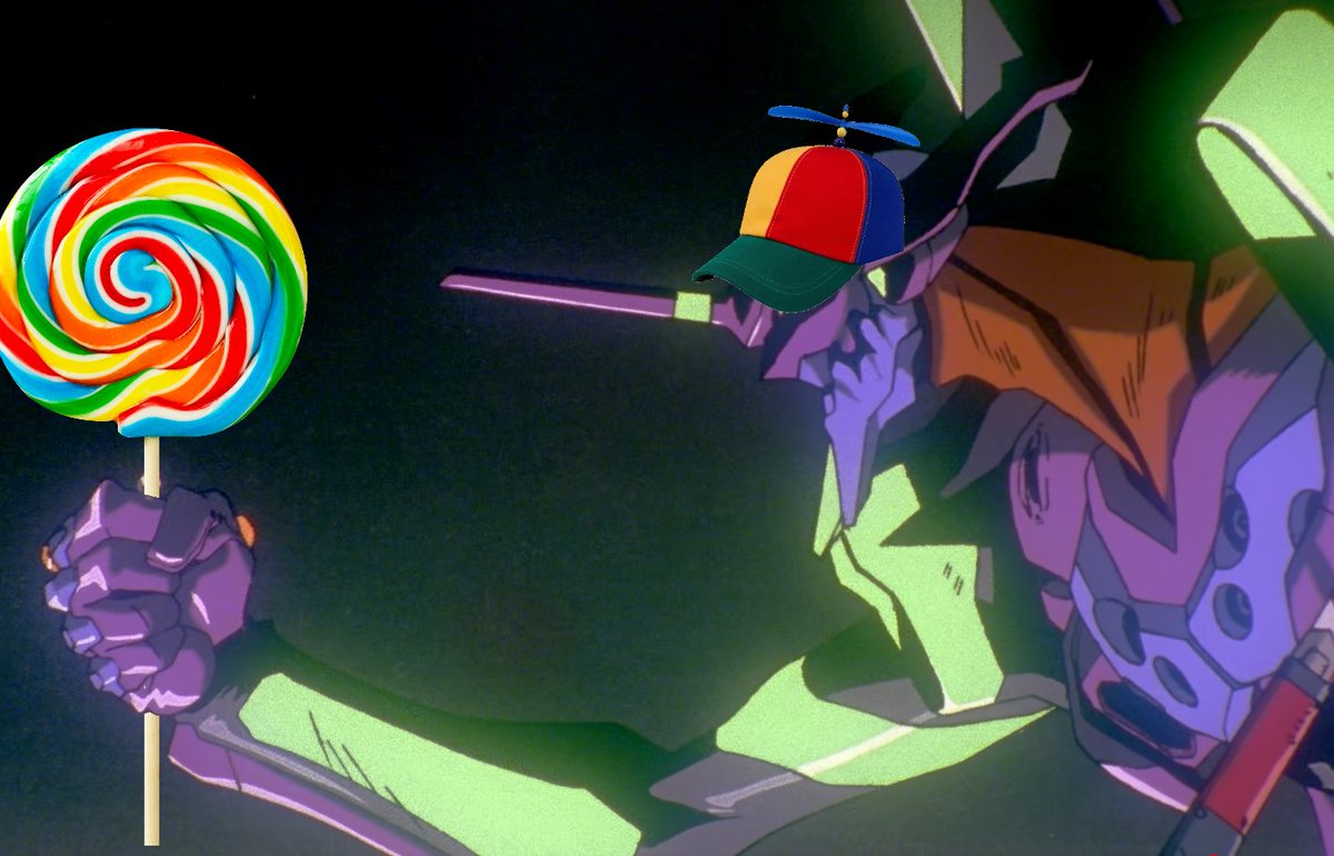 N0XlDE's tweet photo. Got my brother to watch evangelion and he made this https://t.co/Xi4INC6ykm
