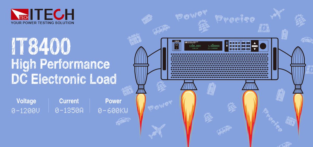 Itechate's tweet photo. 🔋Is your testing ready for the future of energy?
The ITECH hashtag #IT8400 series High-Performance DC Electronic Load redefines reliability and precision in high-power, high-voltage testing.
#ElectronicLoad #HighPowerTesting #HighVoltageTesting 
https://t.co/s0hbPu5vbZ https://t.co/dwcbaRSGgR