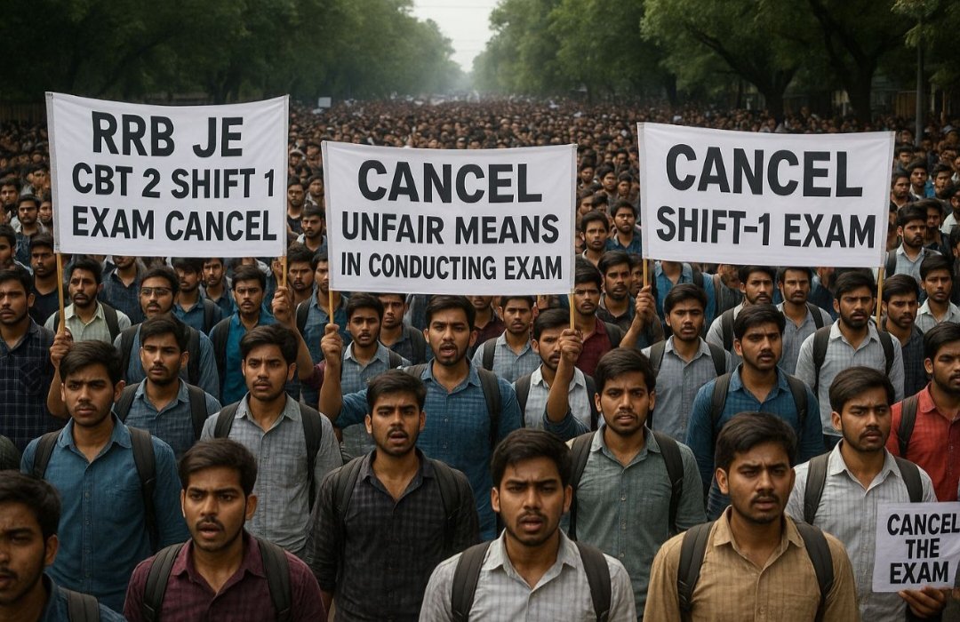 krishna999kumar's tweet photo. #Cancle_RRB_JE_CBT2
#Justice_For_Shift1_Candidates 
#Reschedule_RRB_JE_CBT2 https://t.co/lu0rB3NGki