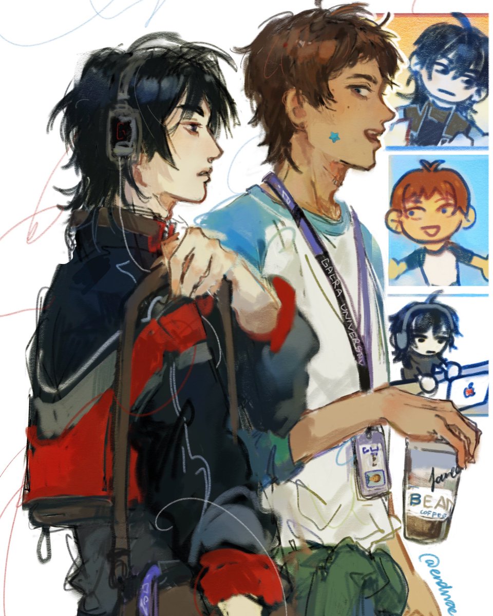endnraa's tweet image. 🎧 #klance based on dear reader by heavily_caffeinated