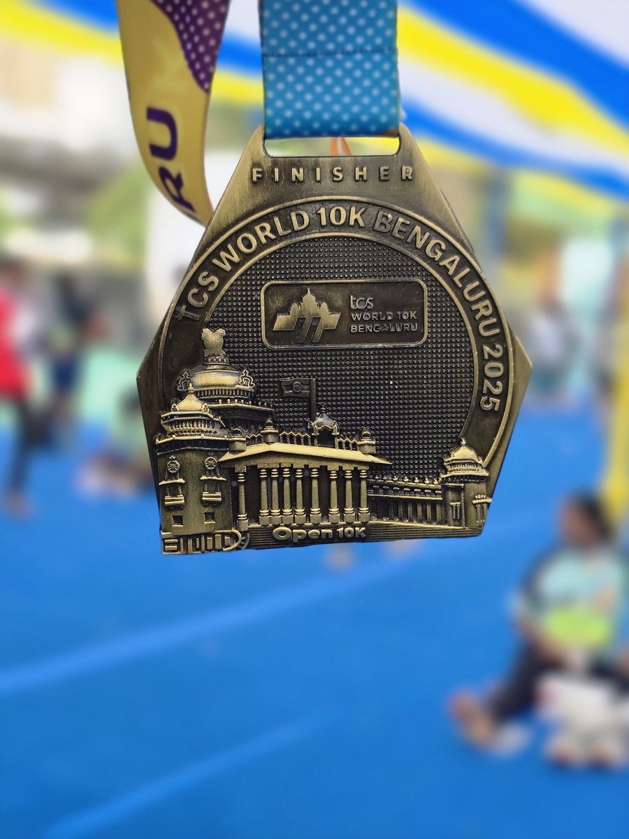 It's time to celebrate a milestone — I just completed my first-ever 10K! #TCSWorld10K ✅️ Woohoo! This one was long overdue. Now, I'm aiming to push through a few more 10Ks before taking on the half marathon. Here I come!