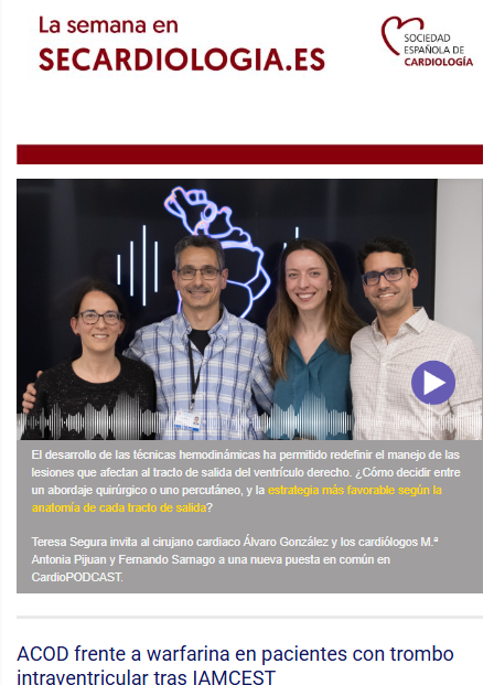 🔎¿Lo más reciente del #BlogSEC y CardioPODCAST? Entra en la newsletter semanal:

🔗 mailchi.mp/secardiologia.…