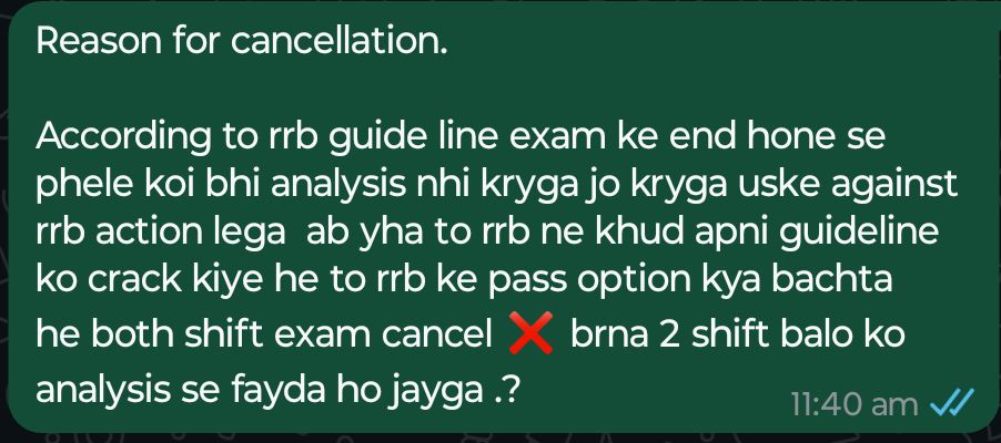 Ayush78789's tweet photo. @abhinaymaths @RailMinIndia @AshwiniVaishnaw #Cancel_RRB_JE_Shift_1 #Justice_For_Shift1
#RRB_EXAM_SCAM https://t.co/ALiwY4MRSK