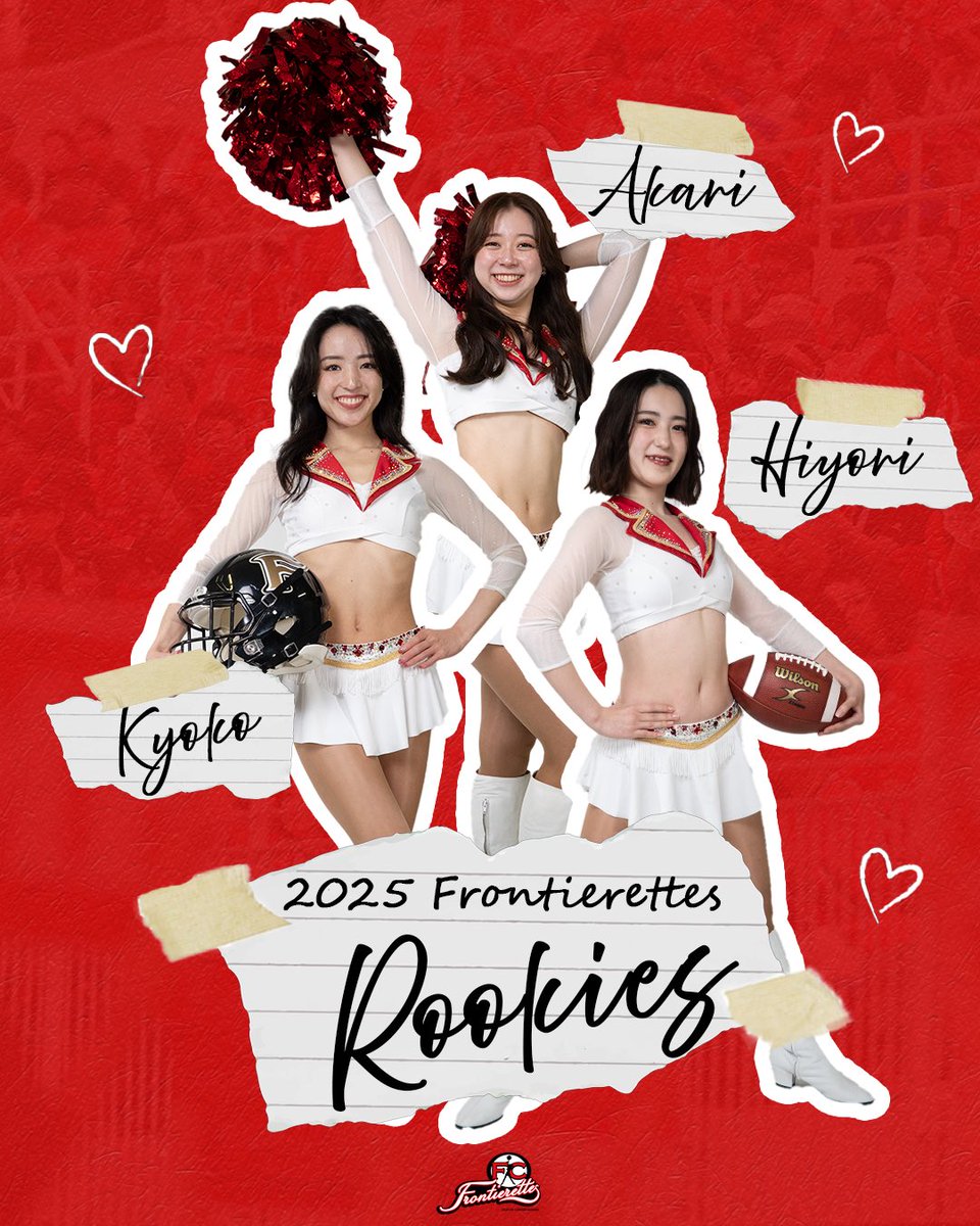 📣2025Frontierettes Rookies❤️‍🔥 KYOKO AKARI HIYORI #Fujitsu
