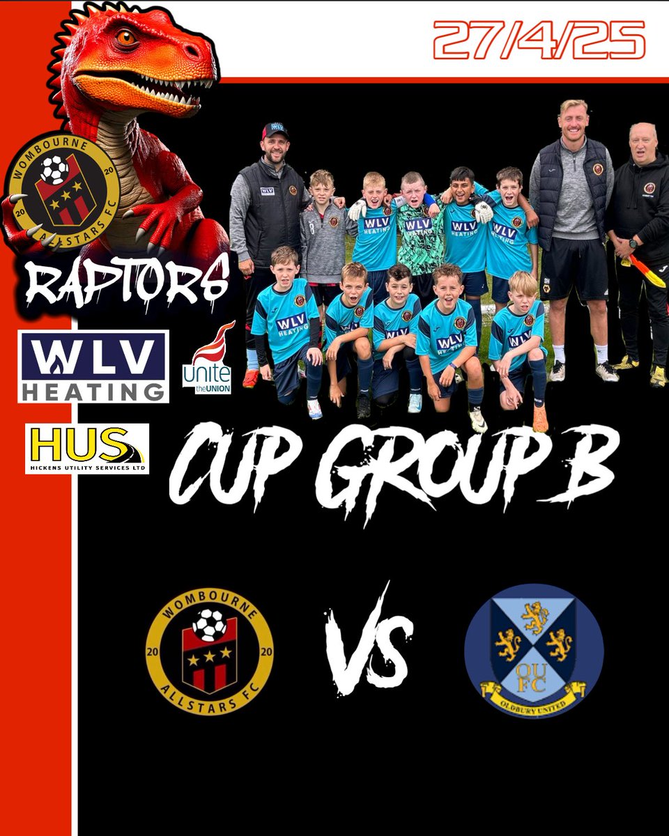 Today sees the last cup group B game. We welcome Oldbury to the Bowl #letsgoraptors