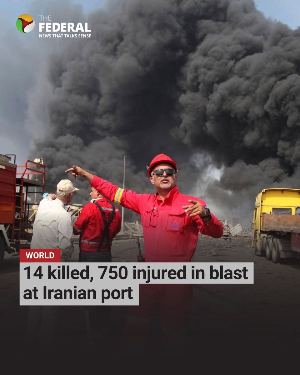 TheFederal_News's tweet image. The fire in a southern #Iran port was reportedly the result of #improper handling of a #shipment of #solidfuel intended for use in Iranian #ballisticmissiles, leaving 14 dead and 750 injured so far.

Read more: thefederal.com/category/inter…