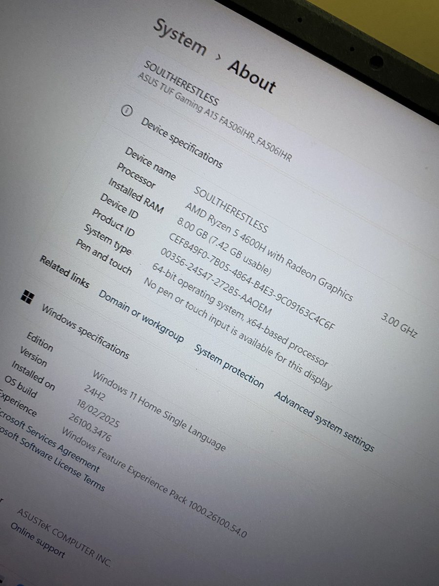 velveteeeen_'s tweet photo. WTS LFB ‼️

❗️ASUS TUF Gaming A15 
bought for 45k; selling for 30k. 

❗️GA: RT and Like. I will be giving 500 Gcash to 2 people once item is sold.

❗️Specs are as posted! 

❗️RFS: resources transferred to mac, spare laptop 

🏷️ laptop asus gaming tuf https://t.co/yy1BE0X0Jh