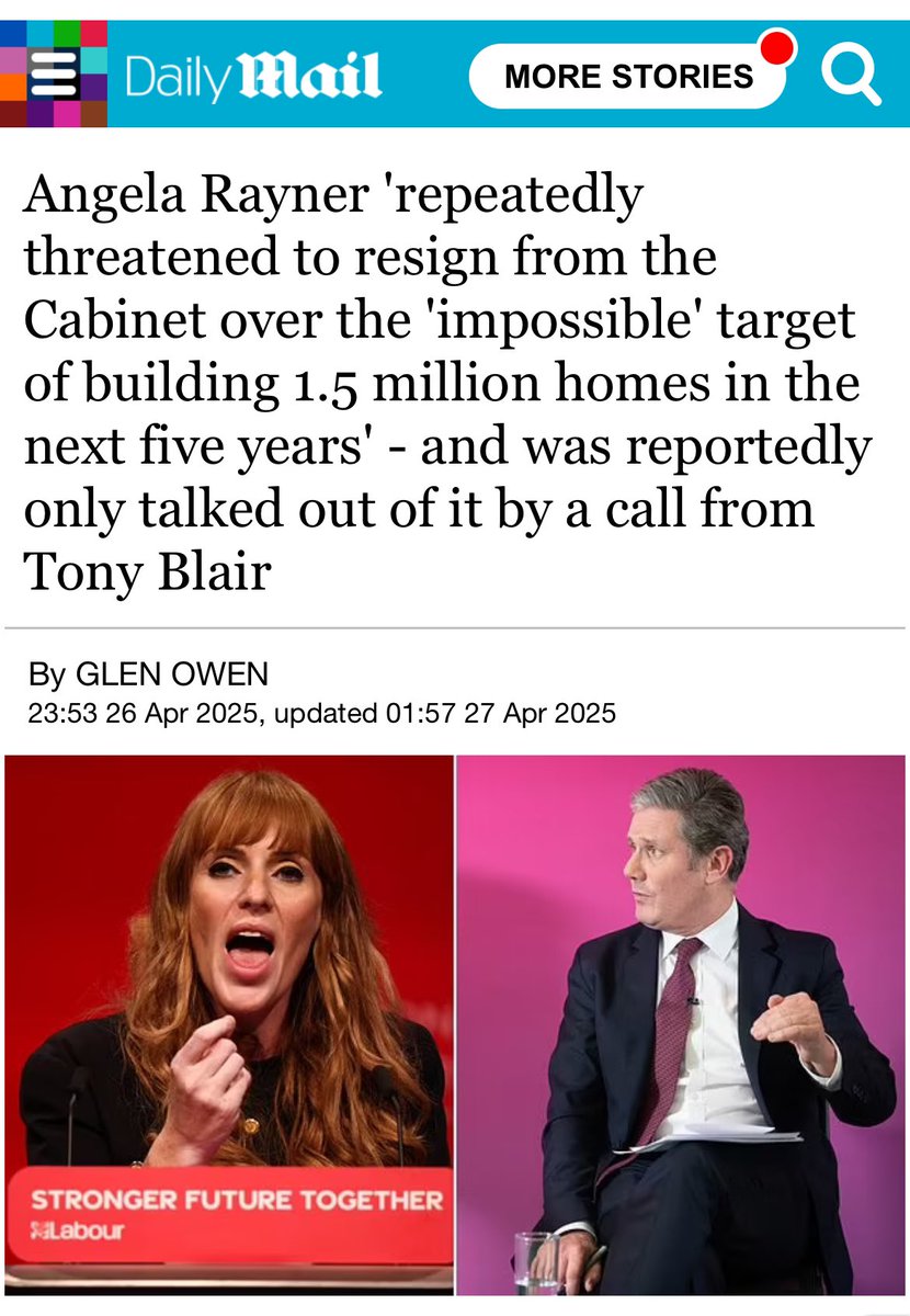 Kevin Hollinrake MP (@kevinhollinrake) on Twitter photo They knew 1.5 million homes in 5 years was a fantasy. The real plan was to sell a dream, then blame someone else when it collapses. Once again <a href="/Keir_Starmer/">Keir Starmer</a> and <a href="/AngelaRayner/">Angela Rayner</a> taking the public for fools. They knew 1.5 million homes in 5 years was a fantasy. The real plan was to sell a dream, then blame someone else when it collapses. Once again <a href="/Keir_Starmer/">Keir Starmer</a> and <a href="/AngelaRayner/">Angela Rayner</a> taking the public for fools.