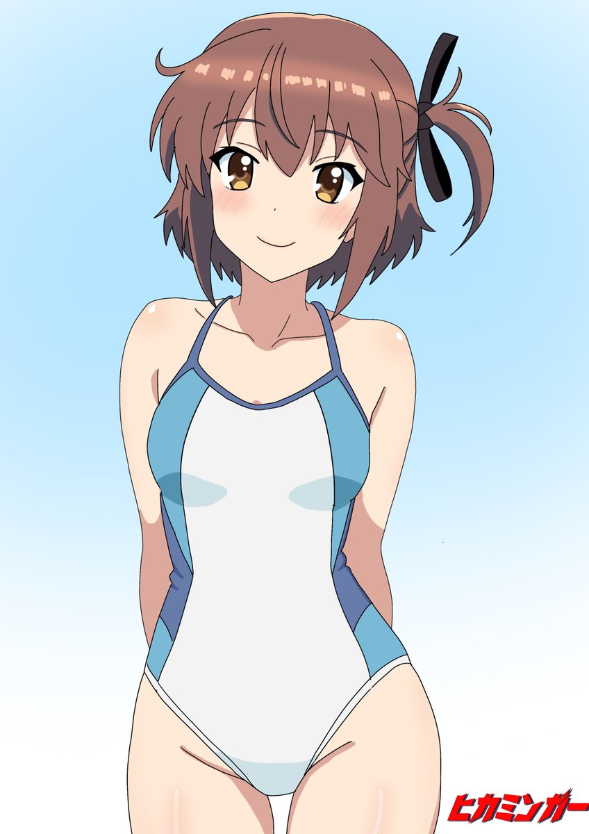 とじともに実装された伍箇伝指定の競泳水着。 各学校の制服アレンジ