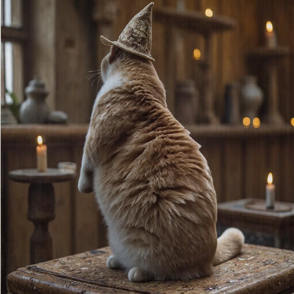 thinkboy234's tweet image. If my cloak could talk, it would surely share tales of my &apos;purr-fect&apos; spells! 🐾🌙 #MagicLabs #WhiskeredWonders