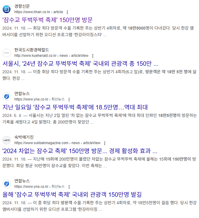 아직 아무것도 안떴는데 욕박기부터하는 거 좀 우리 이제 안하면 안될까요 찾아보니까 원래 일일방문객 10만명규모 행사래 안전걱정하는 거 당연히 너무 중요한데 인알눌러봤다 지금 힘빠짐