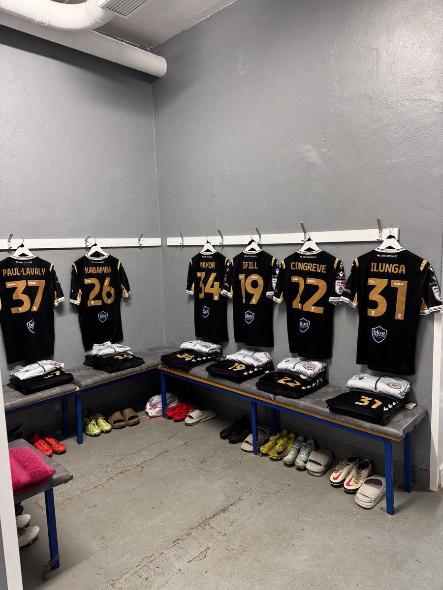 Second last game of the season — Barrow away.
Clean set up, great people, but definitely one of the more creative changing room shapes we’ve seen!

All part of the adventure.