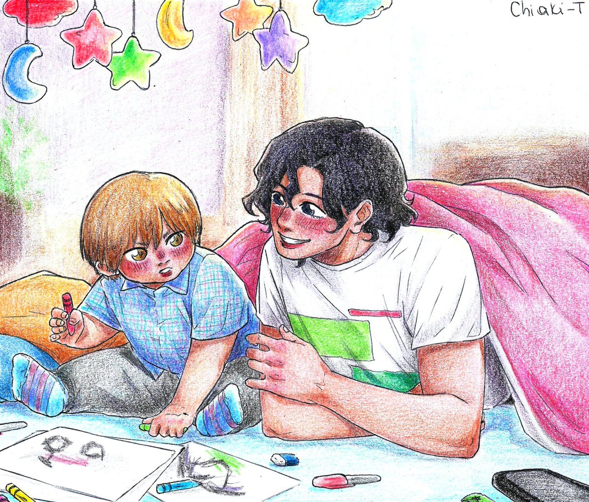 Junta y baby Hajime 🥺🩷