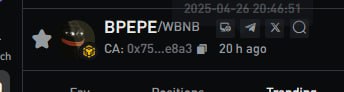 BPEPE_BNB's tweet photo. $BPEPE X #Avedex
We create and build it.
https://t.co/zFbqy5JodH https://t.co/ke6qjcy61G