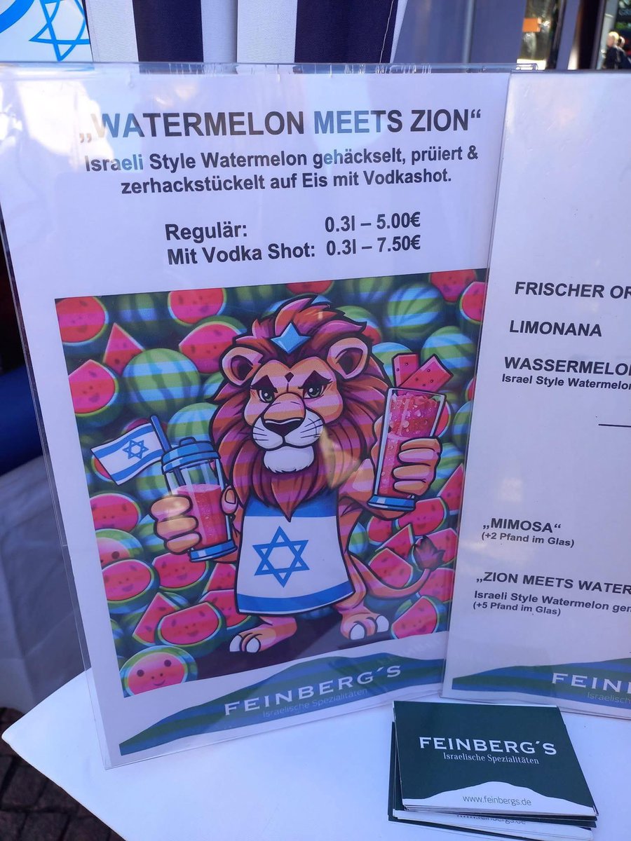 ⸻

A glimpse into the alarming level of fascism Germany has reached in its stance toward Gaza and the Palestinians:

At an event hosted by the German-Israeli Association in Berlin—attended by the Israeli ambassador and leading German politicians from across the political