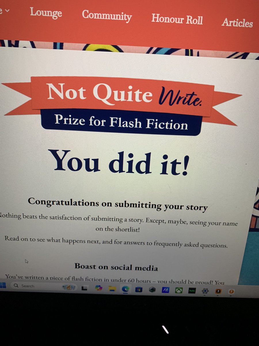 DeadCarcosa's tweet photo. 1134 pm LFGGGGGG
#notquitewrite #flashfiction https://t.co/yFyHHeYahJ