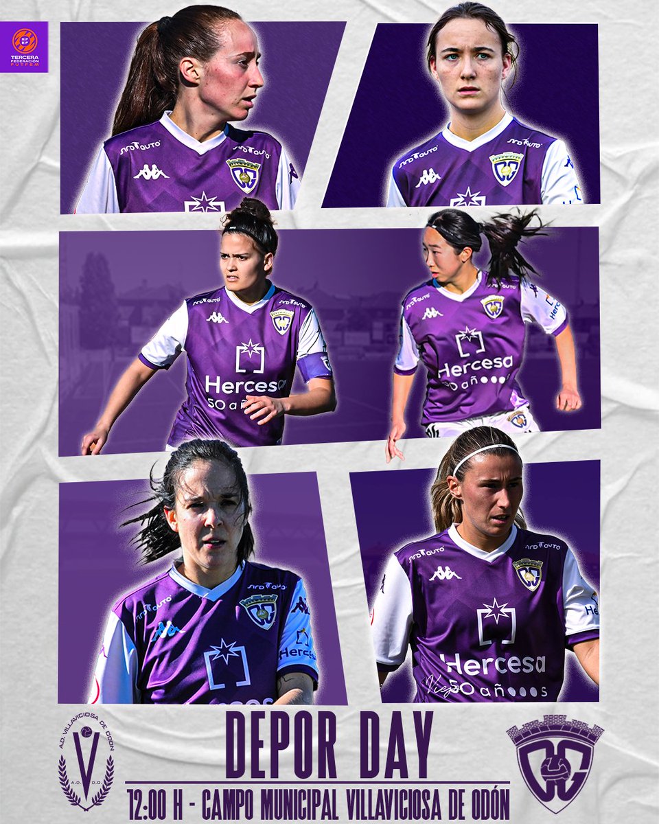 ¡¡DÉPOR DAY!!  

El #DéporGuadaFEM busca la última victoria a domicilio de la temporada💥

🏆#3RFEF | GRUPO IV | JORNADA 29 
🆚<a href="/AD_Villaviciosa/">A.D. Villaviciosa de Odón</a> 

🏟️Campo Municipal Villaviciosa de Odón
📍Madrid

⏰12:00h

#AúpaDépor⚪️🟣#VillaviciosaDéporFEM⚔️