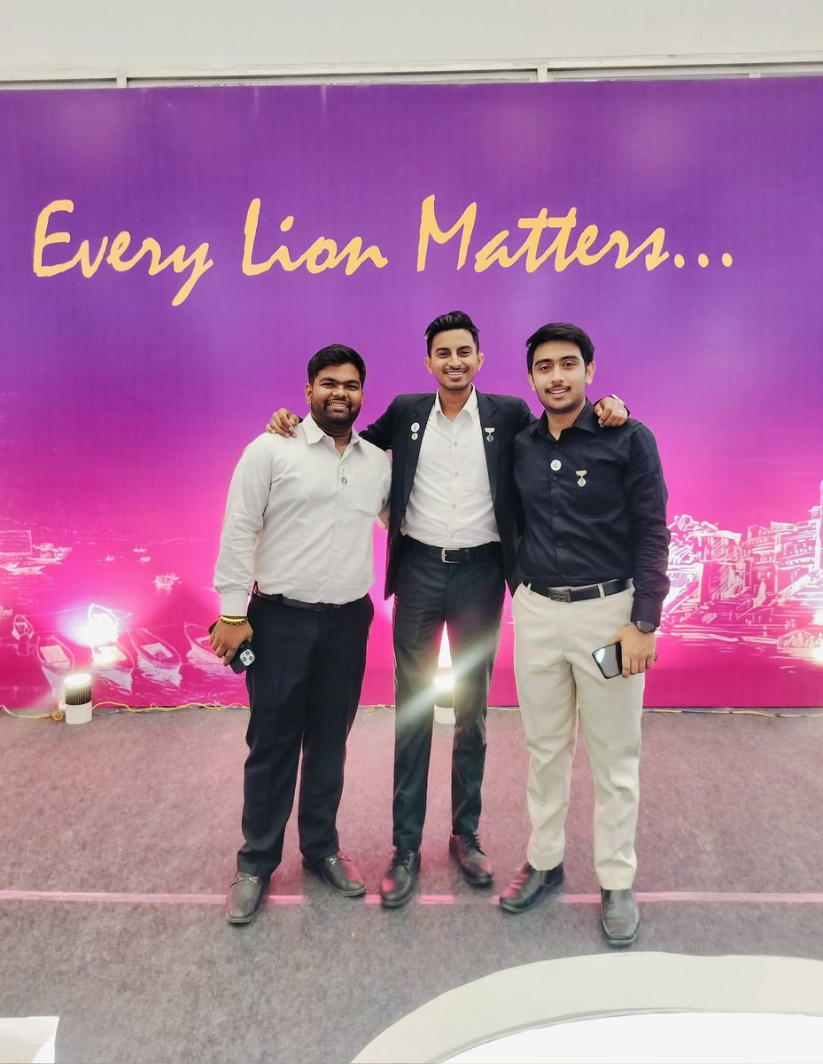 SubhamKumarIn's tweet image. Privileged to be part of LIONS DISTRICT CONFERENCE 2025- #SANGAM of Lion District 322G with the members of LEO CLUB OF GAUHATI. The conference was a true Powerhouse Ideas, Inspiration &amp;amp; Collective Purpose. Proud to represent &amp;amp; carry forward the spirit of Lionism🌐✨

@LionsClubs