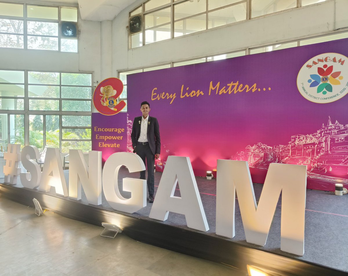 SubhamKumarIn's tweet image. Privileged to be part of LIONS DISTRICT CONFERENCE 2025- #SANGAM of Lion District 322G with the members of LEO CLUB OF GAUHATI. The conference was a true Powerhouse Ideas, Inspiration &amp;amp; Collective Purpose. Proud to represent &amp;amp; carry forward the spirit of Lionism🌐✨

@LionsClubs