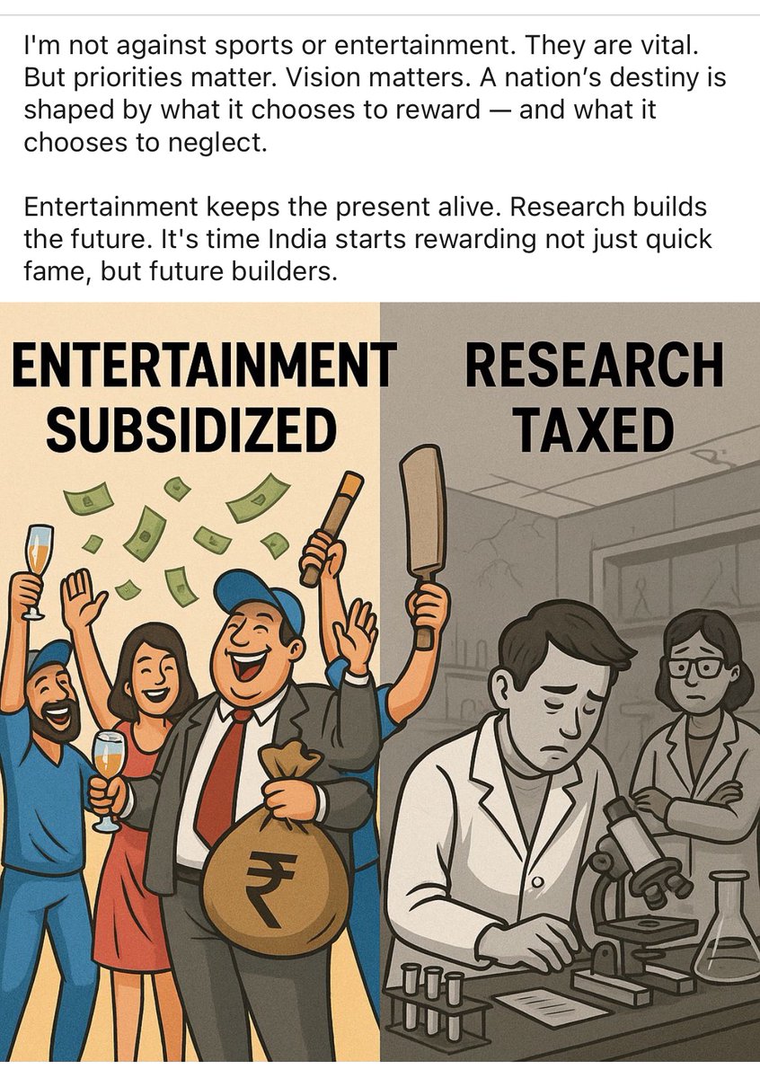 A very valid post by Prof Mayank from IISC.