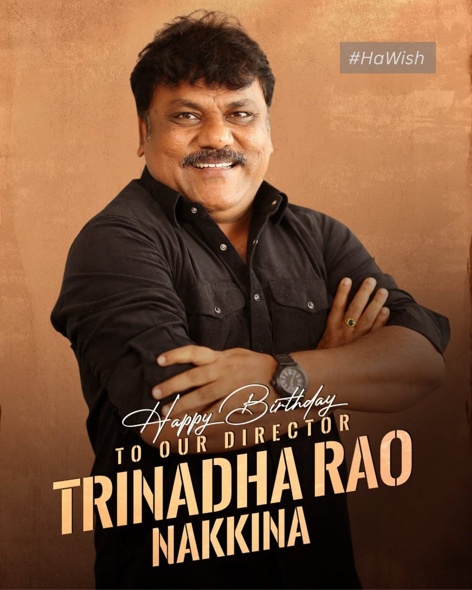 Havish (@idhavish) on Twitter photo Happy Birthday to my wonderful director, <a href="/TrinadharaoNak1/">Trinadharao Nakkina</a> sir!
Wishing endless joy, success, and beautiful moments ahead!
#HappyBirthday #TrinadharaoNakkina #HaWish #Director #TeluguCinema #Havish #Tollywood Happy Birthday to my wonderful director, <a href="/TrinadharaoNak1/">Trinadharao Nakkina</a> sir!
Wishing endless joy, success, and beautiful moments ahead!
#HappyBirthday #TrinadharaoNakkina #HaWish #Director #TeluguCinema #Havish #Tollywood