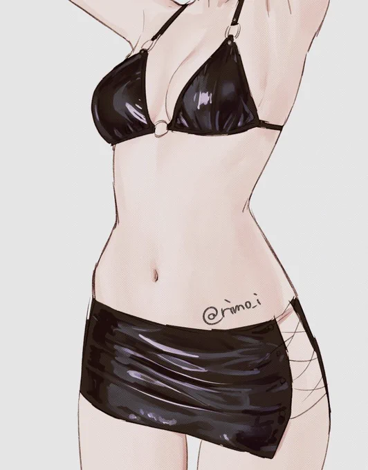 テカテカしたもの塗りたくて描いた 