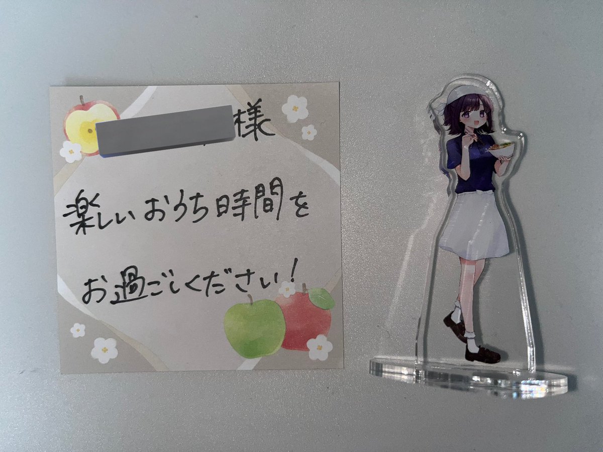 Tsubocchi_'s tweet photo. 無��しおちゃんと海練さんのコラボのまぜそばとつけ麺が届きました！アクスタだけでなく、メッセージも付いてて嬉しい!!
魚介系のまぜそばは初めてだったのですが、とても美味しかったです!
 #無糖しお   #海練 https://t.co/UkU61RM3hw