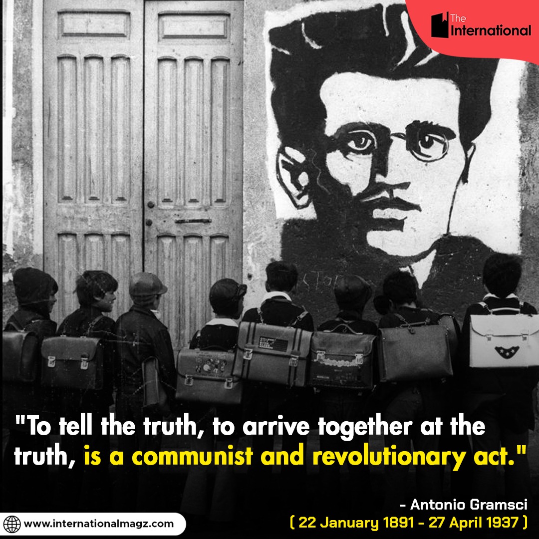 The greatest tribute to Antonio Gramsci, an Italian Marxist theorist, and a founding member of the Italian Communist Party.

For being a vocal critic of Benito Mussolini and fascism, he was imprisoned in 1926, where he remained until shortly before his death in 1937.