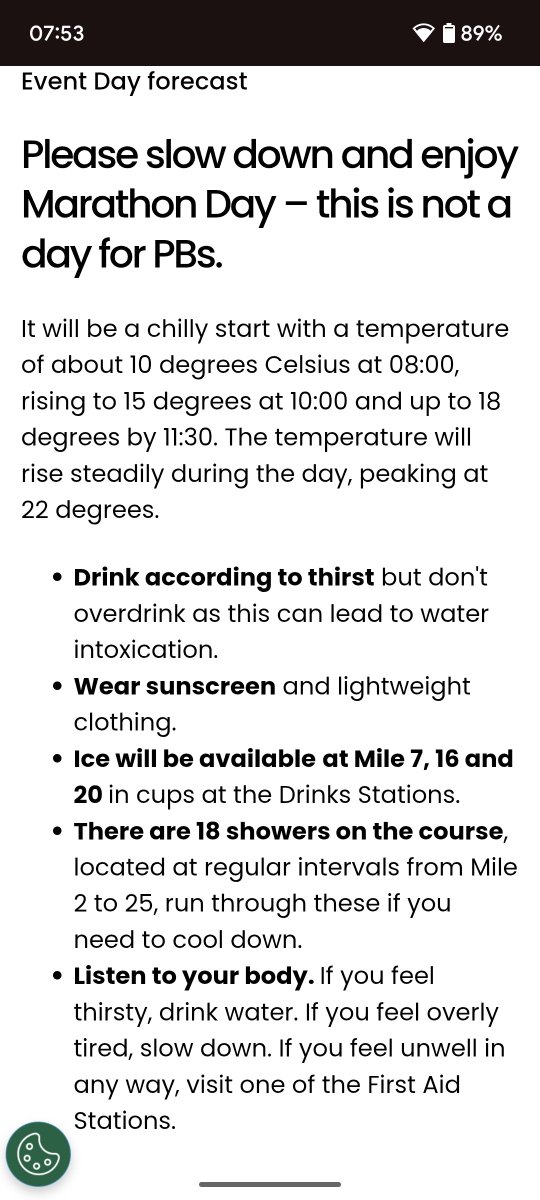 jhowourth's tweet photo. @Scienceofsport the first bullet point on the London Marathon home page https://t.co/ZatVamHW3E