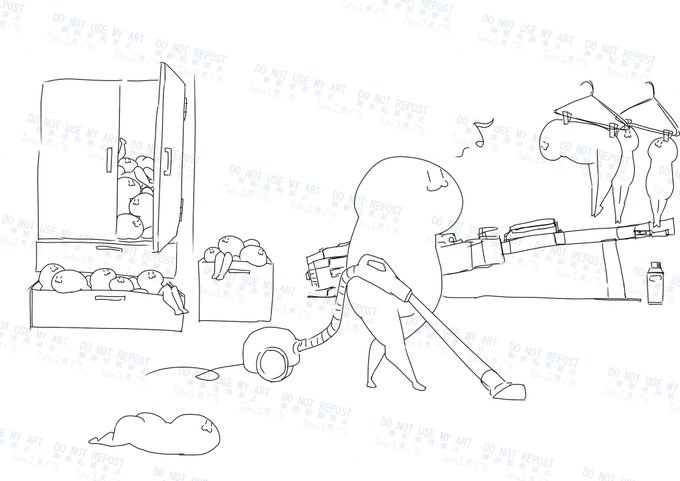 今日も部屋の片づけしていた人 