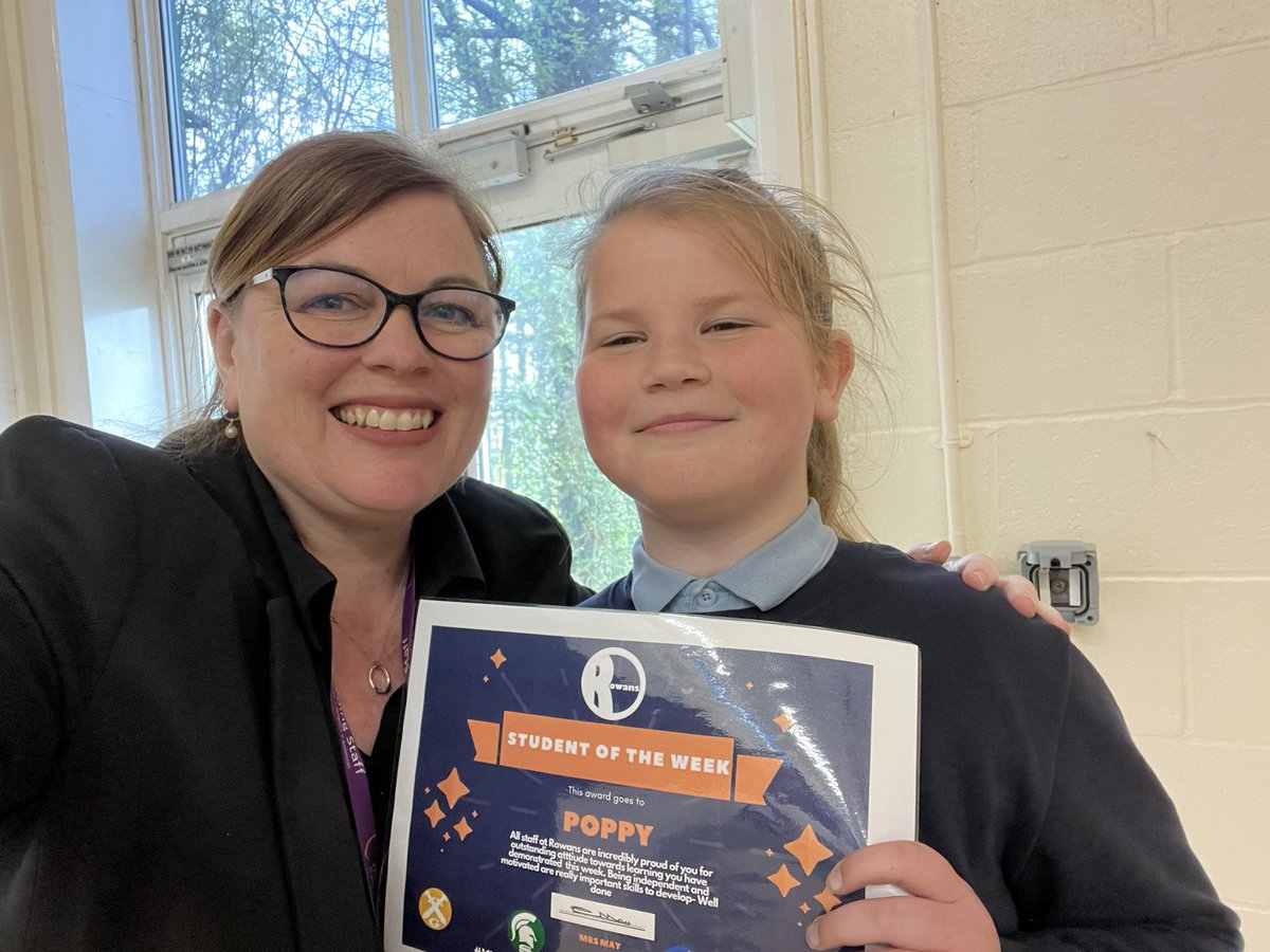 Congratulations Poppy, our primary student of the week The Rowans AP Academy She has had a fabulous return to school this week, modelling our core values, showing commitment to learning and using emotional regulation techniques well. Well done Poppy, we are proud of you 🤩🤩💪💪