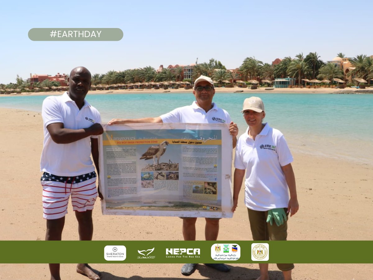 HEPCA (@hepca3) on Twitter photo On #EarthDay, El Gouna showed the power of collaboration! 💪🌊
Gov bodies, NGOs, hotels, dive centers & volunteers joined forces for a Mangrove Beach Cleanup.
Mangroves store 5x more carbon than tropical forests! 🌍🔥
#HEPCA #ClimateAction #Sustainability #earthdayaction On #EarthDay, El Gouna showed the power of collaboration! 💪🌊
Gov bodies, NGOs, hotels, dive centers & volunteers joined forces for a Mangrove Beach Cleanup.
Mangroves store 5x more carbon than tropical forests! 🌍🔥
#HEPCA #ClimateAction #Sustainability #earthdayaction