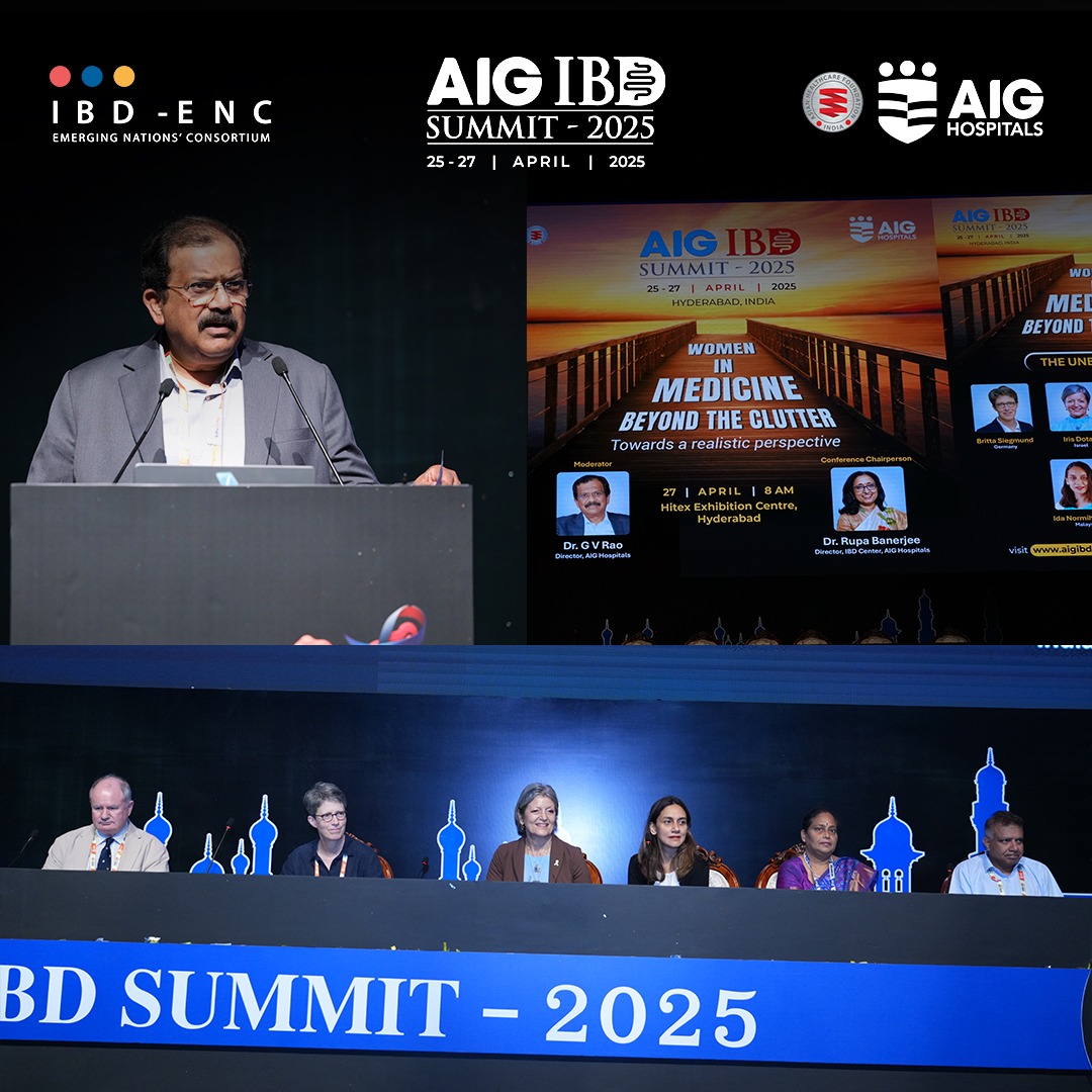 ibd_enc's tweet image. Game-changing milestones at #AIGIBDSummit2025: Women leading in medicine, AI revolutionizing GI care, and collaboration driving a smarter, stronger healthcare system. The future is now! #IBD #Gastroenterology #Hyderabad #MedicalConference