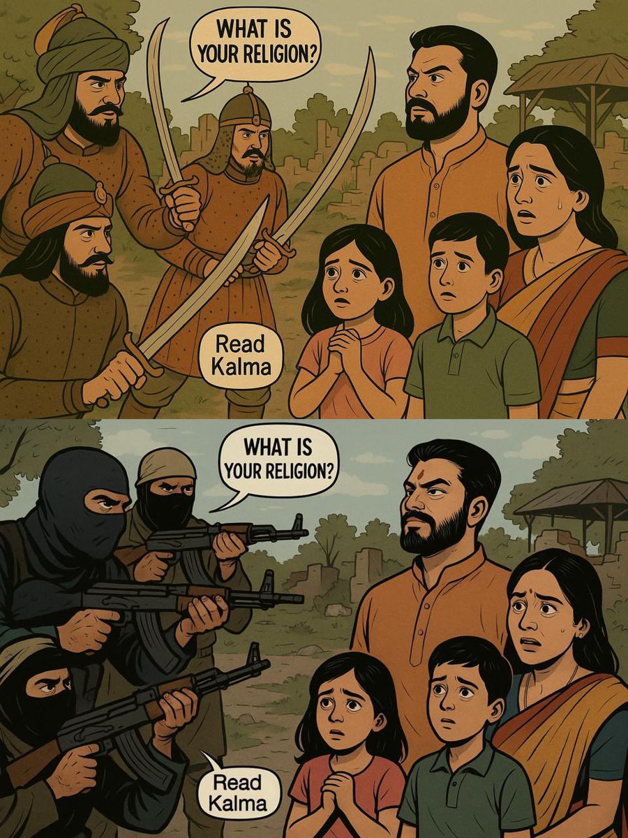 AdityaRajKaul's tweet photo. When Trump said this has been happening since over 1000 years. This is what he meant. The Western Media is clueless not just about this statement but also history of Jammu &amp; Kashmir in India. https://t.co/yT9HbFuGkc