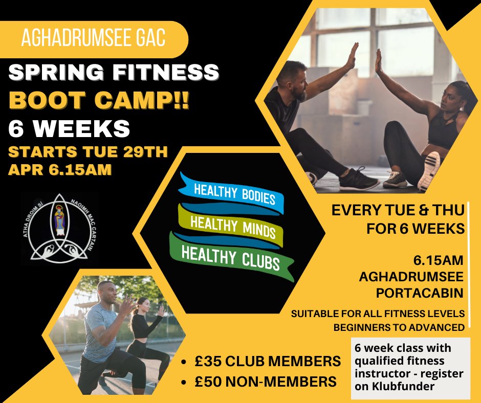 📣 Aghadrumsee GAC Spring Fitness Boot Camp! 📣
Get all the latest news on the Aghadrumsee GAC app member.clubspot.app/club/aghadrums…