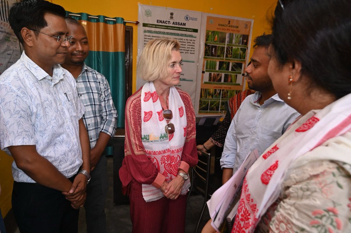 Elisabeth Faure (@elisabeth_wfp) on Twitter photo Had an inspiring mission with HE May-Elin Stener <a href="/NorwayAmbIndia/">Ambassador May-Elin Stener</a> to Assam. Delighted to be partnering with <a href="/norwayinindia/">NorwayinIndia</a> project to Enhance #ClimateResilience and Women's Empowerment in Agriculture. Interacted with women farmers in Nagaon <a href="/CMOfficeAssam/">Chief Minister Assam</a> <a href="/himantabiswa/">Himanta Biswa Sarma</a> Had an inspiring mission with HE May-Elin Stener <a href="/NorwayAmbIndia/">Ambassador May-Elin Stener</a> to Assam. Delighted to be partnering with <a href="/norwayinindia/">NorwayinIndia</a> project to Enhance #ClimateResilience and Women's Empowerment in Agriculture. Interacted with women farmers in Nagaon <a href="/CMOfficeAssam/">Chief Minister Assam</a> <a href="/himantabiswa/">Himanta Biswa Sarma</a>