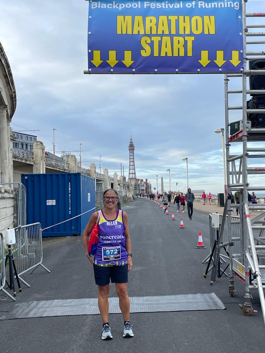 Good luck to our Helen today who is running in Blackpool to raise funds for <a href="/PancreaticCanUK/">Pancreatic Cancer UK</a> #blackpoolfestivalofrunning <a href="/StockportNHS/">Stockport NHS FT</a> <a href="/michmdavies/">Michelle Davies</a>