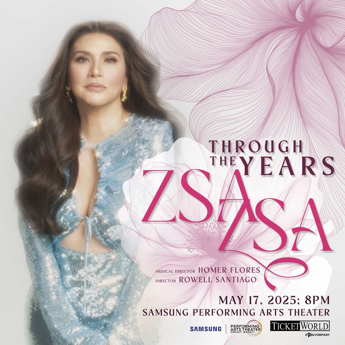 zsazsapadilla's tweet photo. May 17 Samsung performing arts theater. Get your tickets at Ticketworld https://t.co/whBhhtBISm