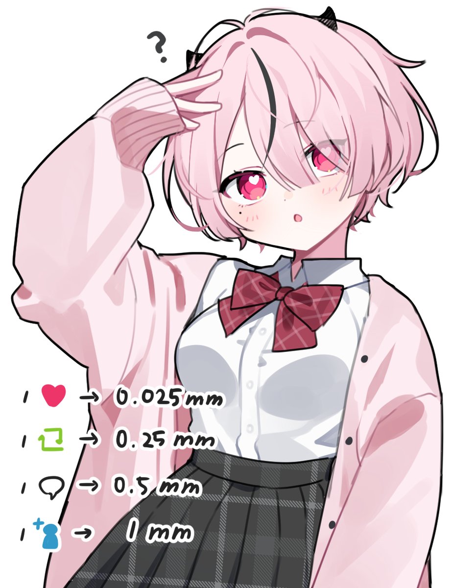 反応の数だけ髪が伸びるピンク髪ちゃん🌱