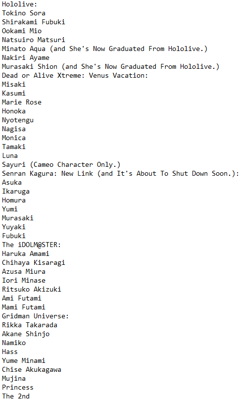 YMG_HeroeZ's tweet photo. Well Guys, Here's The Current Official Collab Character List In #AzurLane. Again, There's Still Nothing New, But We'll Have To Wait For The Next Official Collab, Then.
#AzurLane7th #アズールレーン #アズールレーン7周年 https://t.co/928KrmeXSC