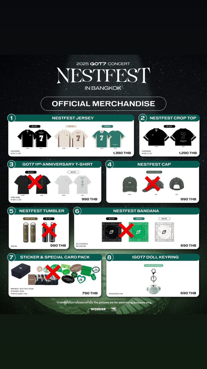 Jessyway4's tweet photo. ที่เหลือว่าง ค่าหิ้ว 200฿ 
ค่าส่ง50฿  #GOT7NESTFESTinBKK #ตลาดนัดอากาเช่  #ตลาดนัดอากาเซgot7 https://t.co/VxJRoIsB1g