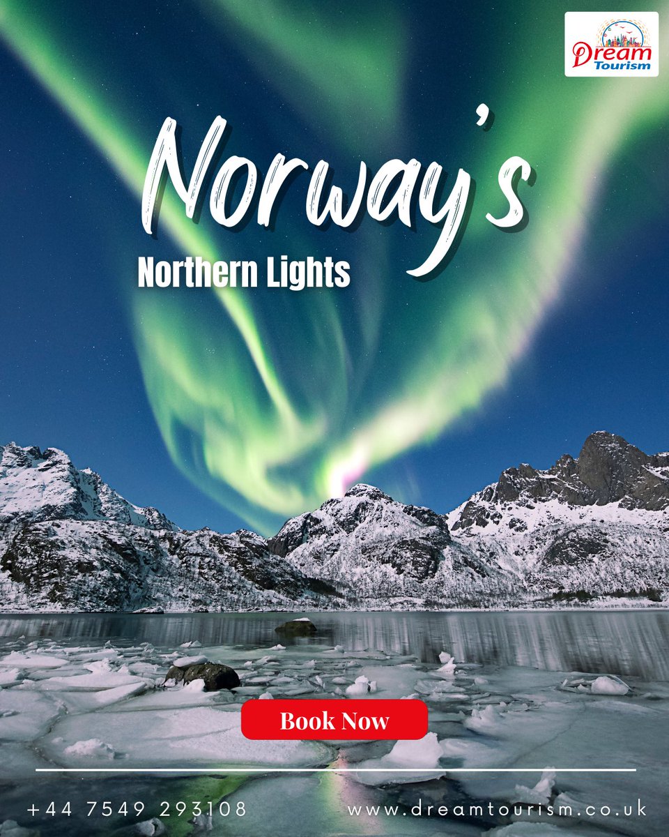 dreamtourismuk's tweet image. Ready to explore the stunning beauty of Norway? Our tour takes you to the majestic fjords and the awe-inspiring Northern Lights. 

Book your trip today and start your adventure with Dream Tourism UK.
dreamtourism.co.uk

#TravelWithDreamTourism #ExploreNorway #DreamTourismUK