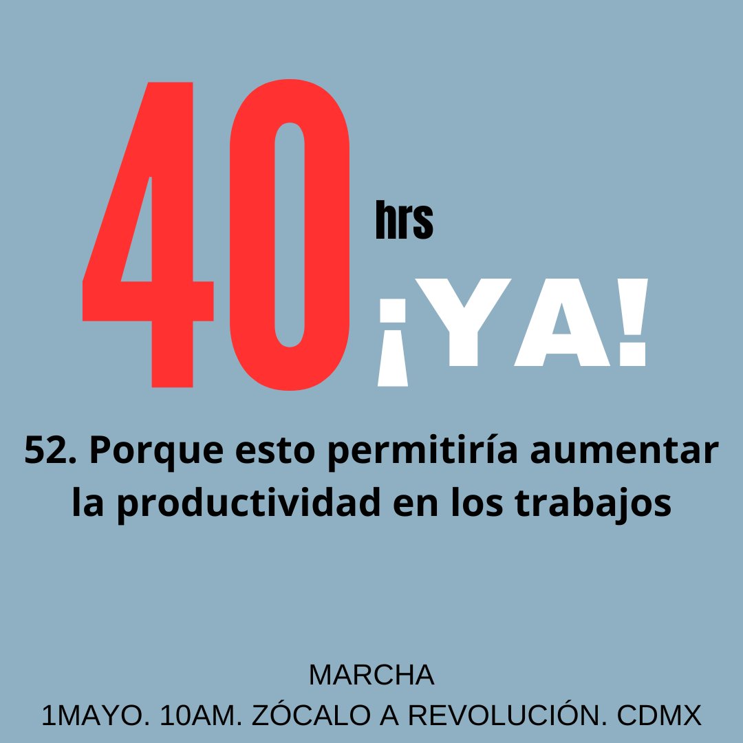 ¿Cuál es la tuya?
#yoxlas40horas #40horasya
