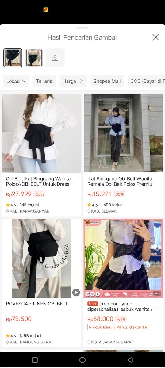 fatkur_dan's tweet photo. @ShopeeID Mau beliin istri ikat pinggang ini karna bagus dan cantik saat dipakai, semoga istri saya suka 
#CekrekCekoutDiShopee https://t.co/hleS3r3QWf