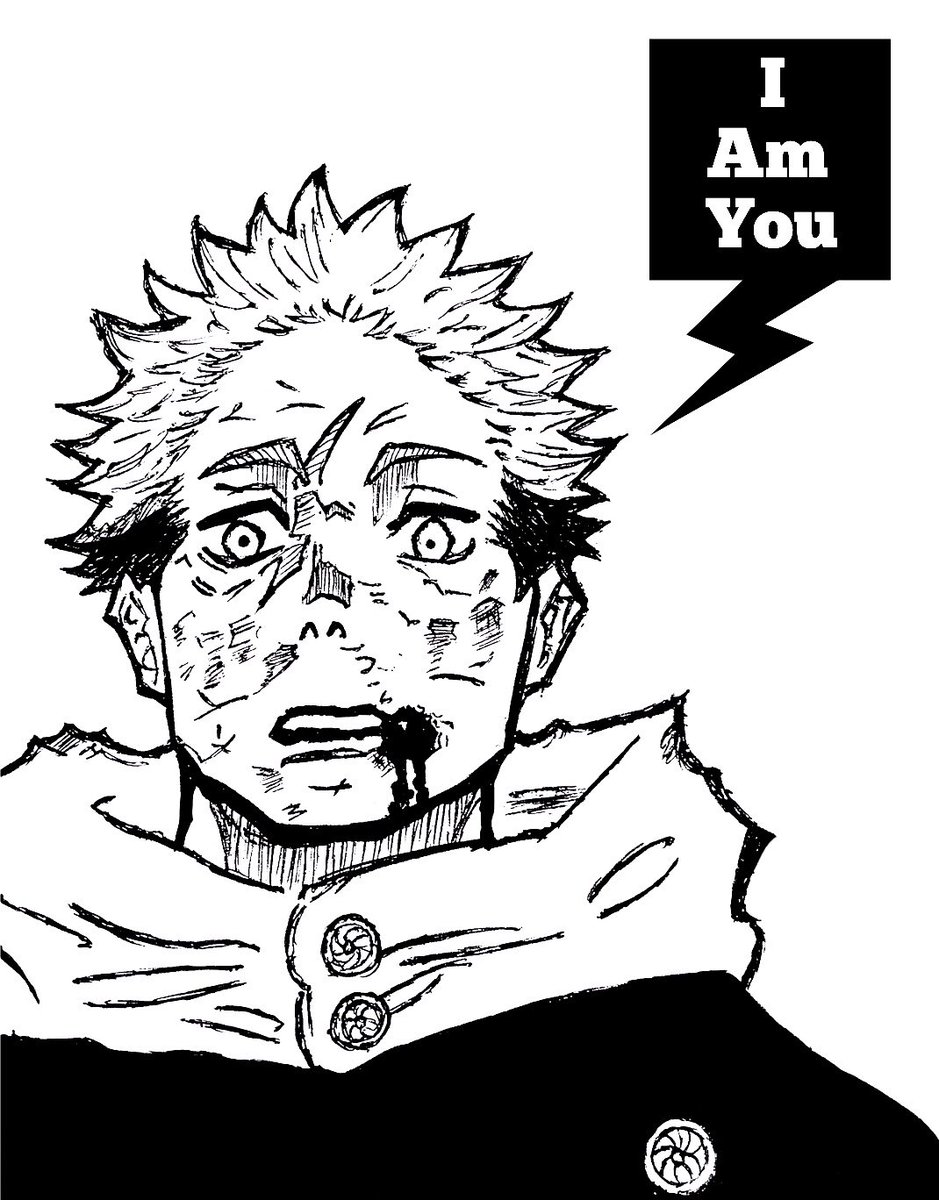 Sam_j_arts's tweet photo. “I AM YOU” — Art by $JA

#itadoriyuji #JujutsuKaisen #ONEPIECE #mangaartist #blackandwhite #goviral #manga #dragonball #jjk #fyp #weeb #xyzbca #foryoupage #mangacollection #mangaart #otaku #shonen #bleach #aesthetics #anime #art #jujutsukaisen #blackclover #naruto #likes #Yuji https://t.co/4J7AOBmscB