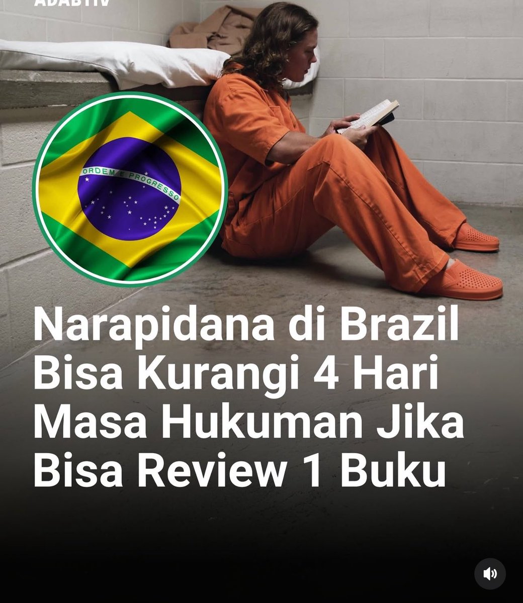 Betapa pentingnya kecerdasan/ilmu pengetahuan. Bahkan narapidana pun dirancang untuk pinter. Itulah gunanya pemimpin formal yg pinter agar membuat kebijakan yg berpihak ke masa depan. Kalau dinegara kalian gimana gaes?