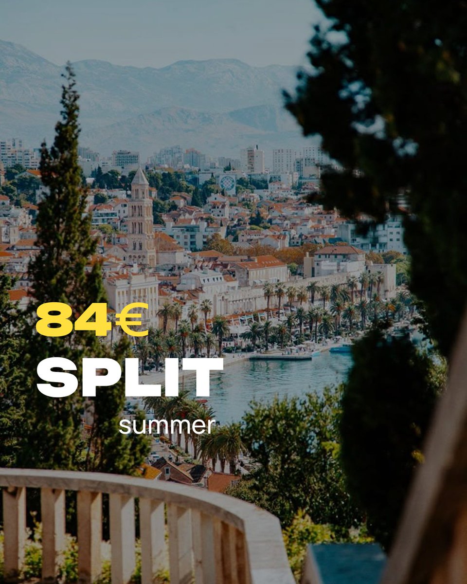 Jetting_com's tweet photo. Berlin → Split
Ready for an adventure? Round-trip flight from Berlin to Split + hotel for just €84! ✈️ Book now with https://t.co/a3pvGwEYD4
#berlin #germany #split #croatia #cheapflights #cheapdestinations #jetting_com https://t.co/14BrXCUWHl