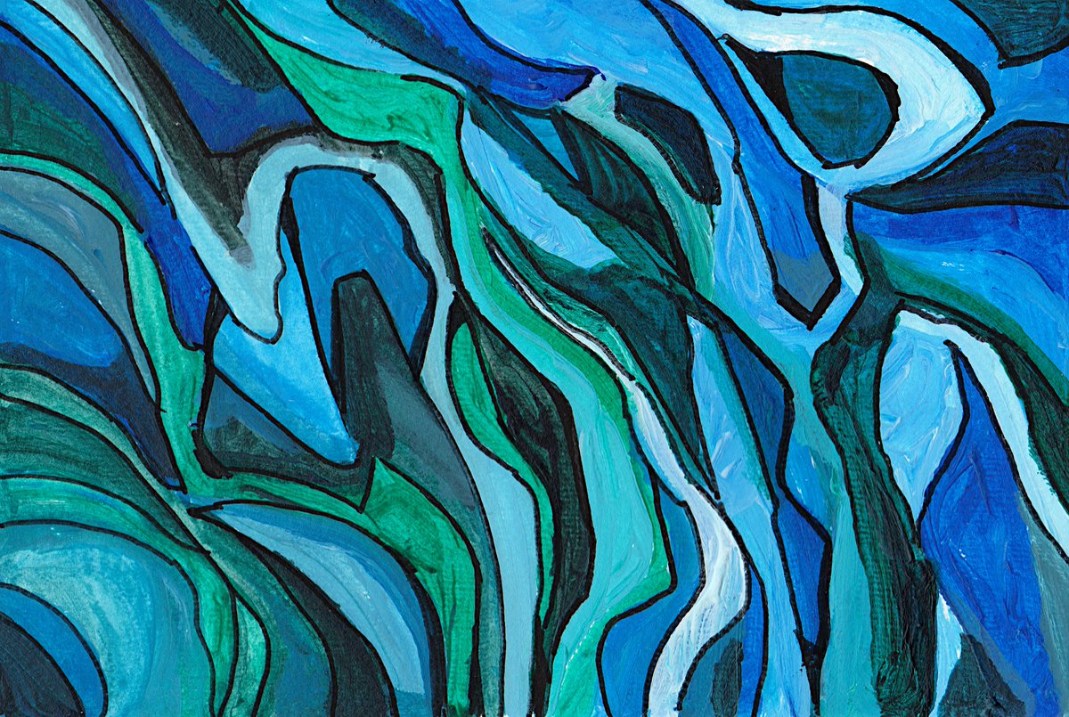 Good morning and a Happy Sunday to you all!
Acrylic abstract painting
#acrylicpainting #abstractart #traditionalart